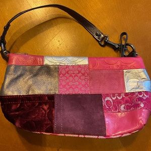 Coach Holiday Patchwork Pink Purse